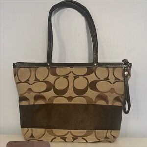 Coach Signature Tote Bag EUC